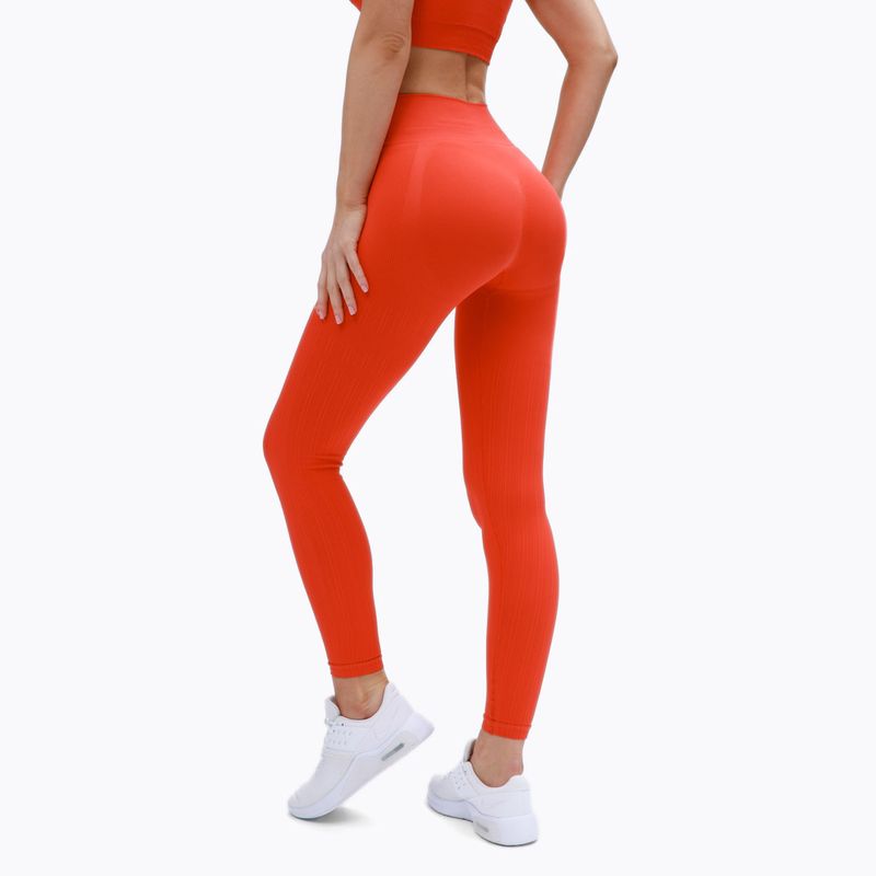 Women's Gym Glamour Push-up Leggings orange 369 3