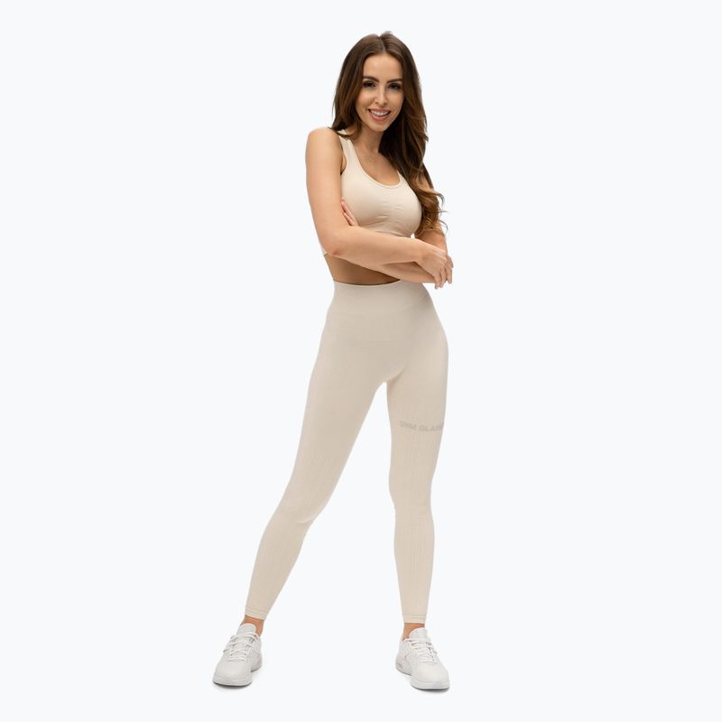 Women's Gym Glamour Push-up Leggings beige 375 2