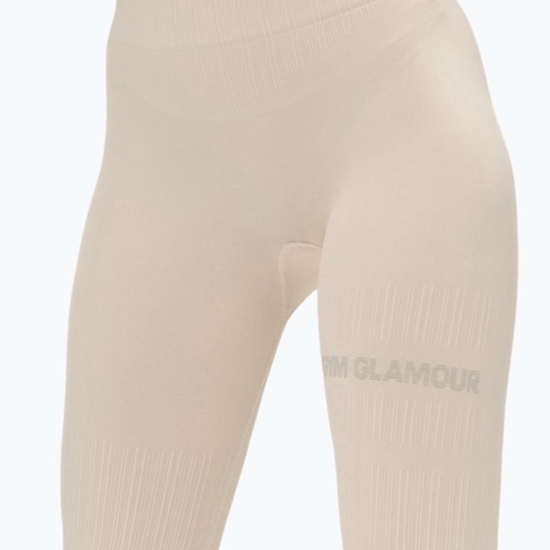 Women's Gym Glamour Push-up Leggings beige 375 4