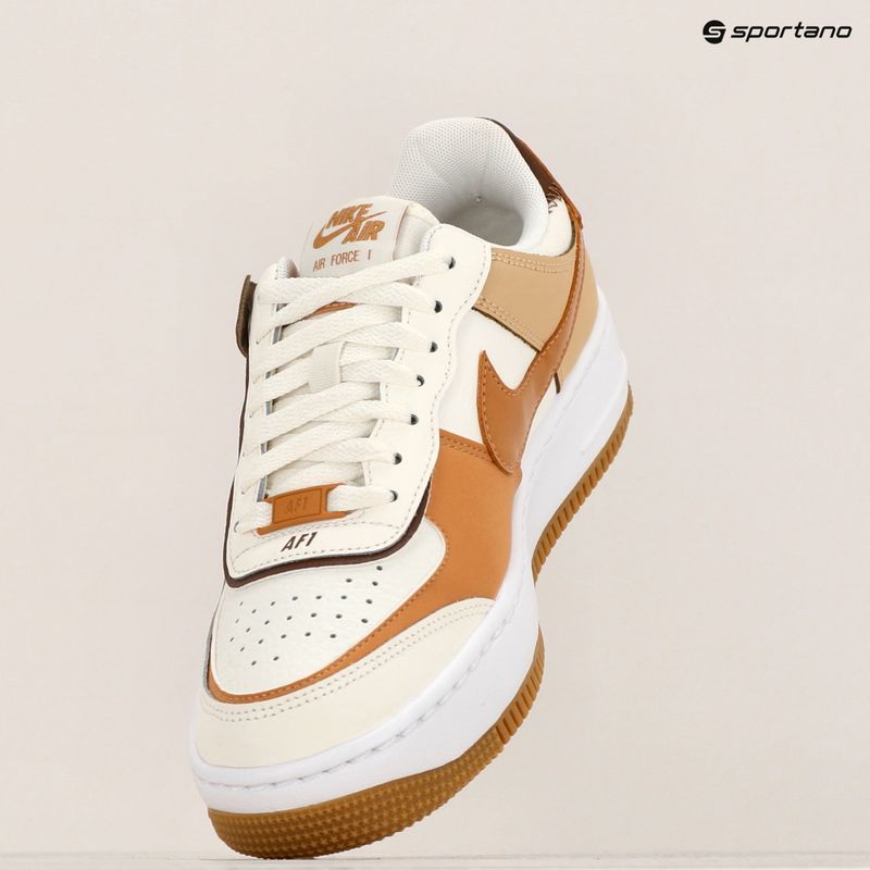 Nike Air Force 1 Shadow Damen Schuhe sail/flax/sesame/braun 9