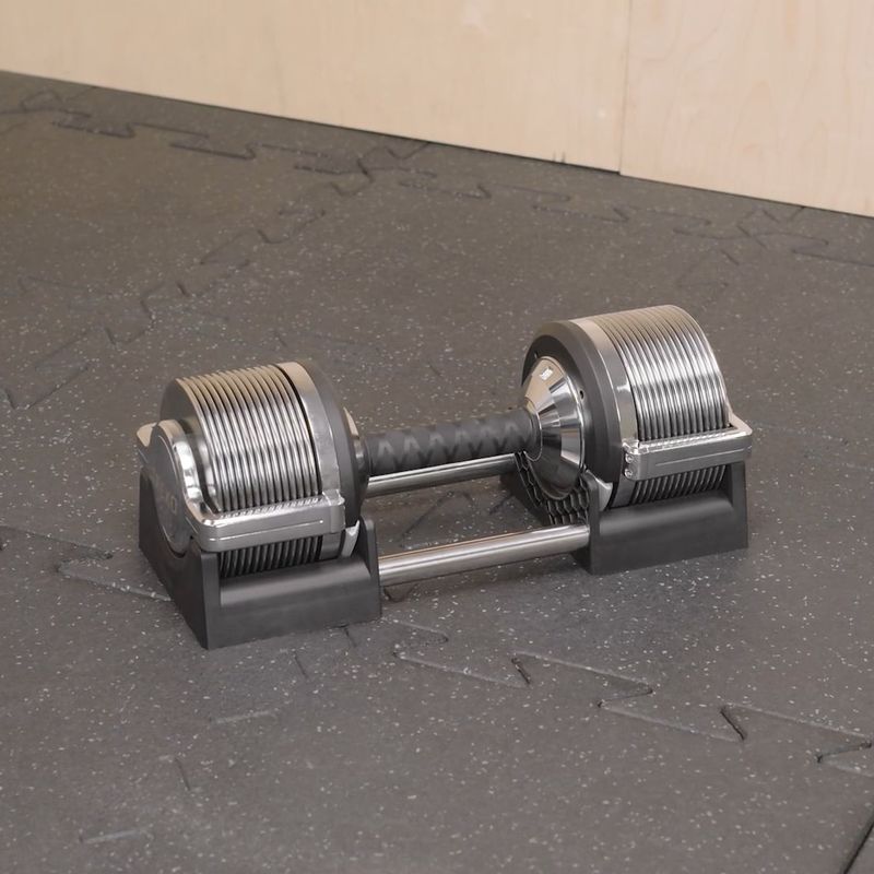 Verstellbare Kurzhantel TREXO TRX-AD32C 3-32 kg Silber 17
