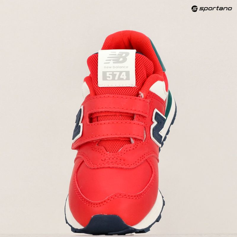 Kinderschuhe New Balance 574's V1 rot 15