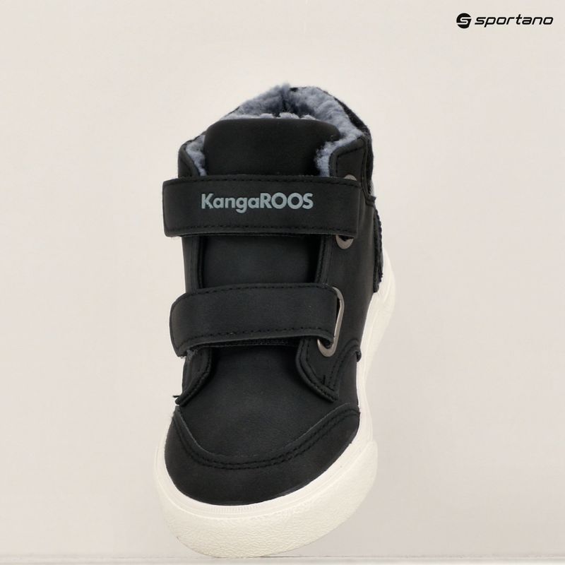 KangaROOS KaVu Primo V jet black / steel grey Kinderschuhe 16