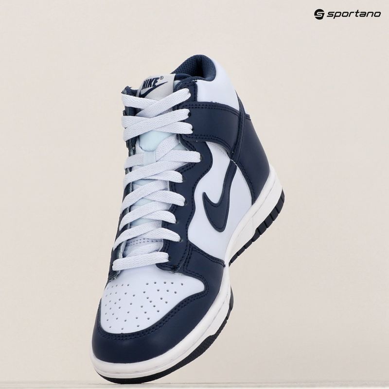 Nike Dunk High Fußballschuhe grau/weiß/midnight navy 9