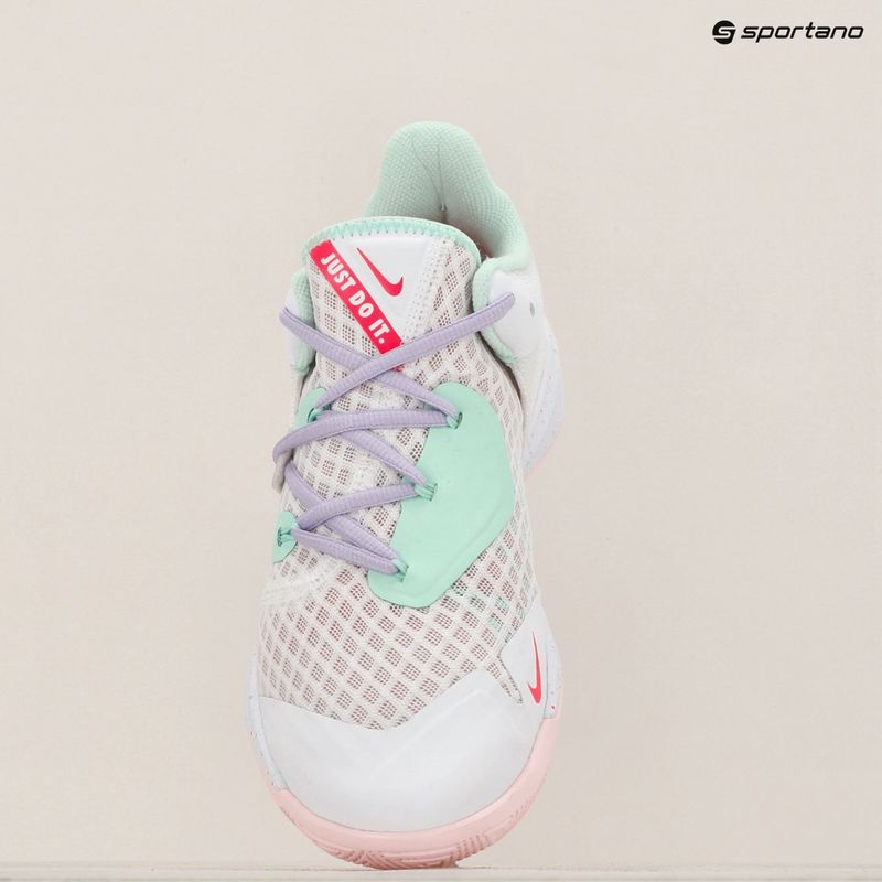 Nike Zoom Hyperspeed Court SE Volleyballschuhe weiß/mint foam/grau/violet mist/pink foam 9