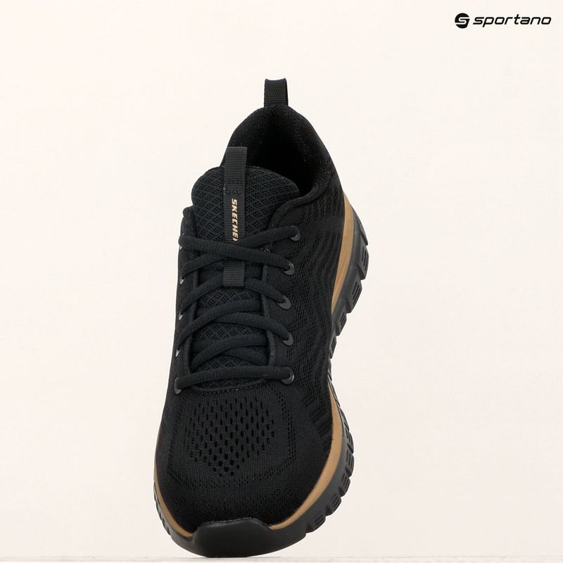 SKECHERS Graceful Get Connected Damen Schuhe schwarz/rosa gold 9