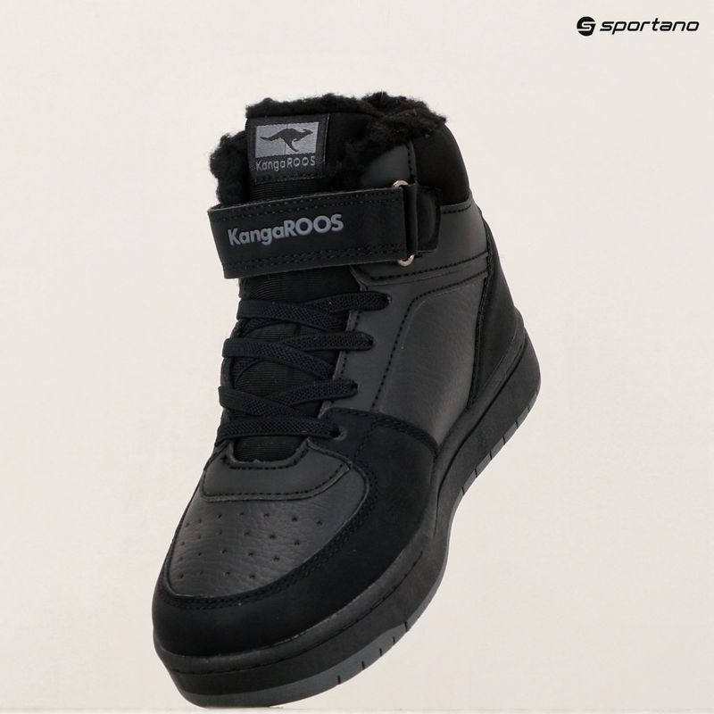 KangaROOS K-CP Bound Mid EV jet black / steel grey Kinderschuhe 16