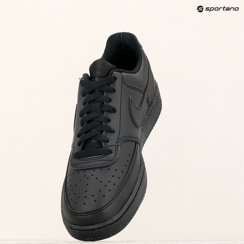 Schuhe Herren Nike Court Vision Low Next Nature black / black / black 9