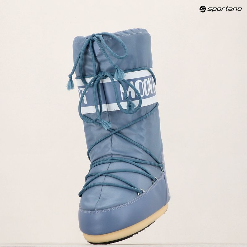 Moon Boot Damen Icon Nylon Elefant grau Schneestiefel 14