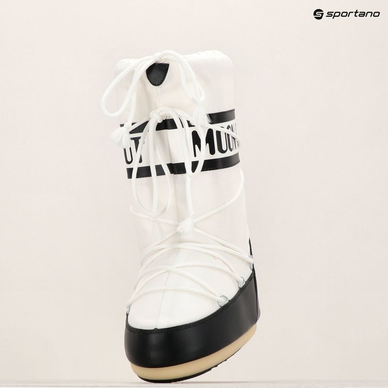 Moon Boot Damen Schneestiefel Icon Nylon schwarz/weiss 15