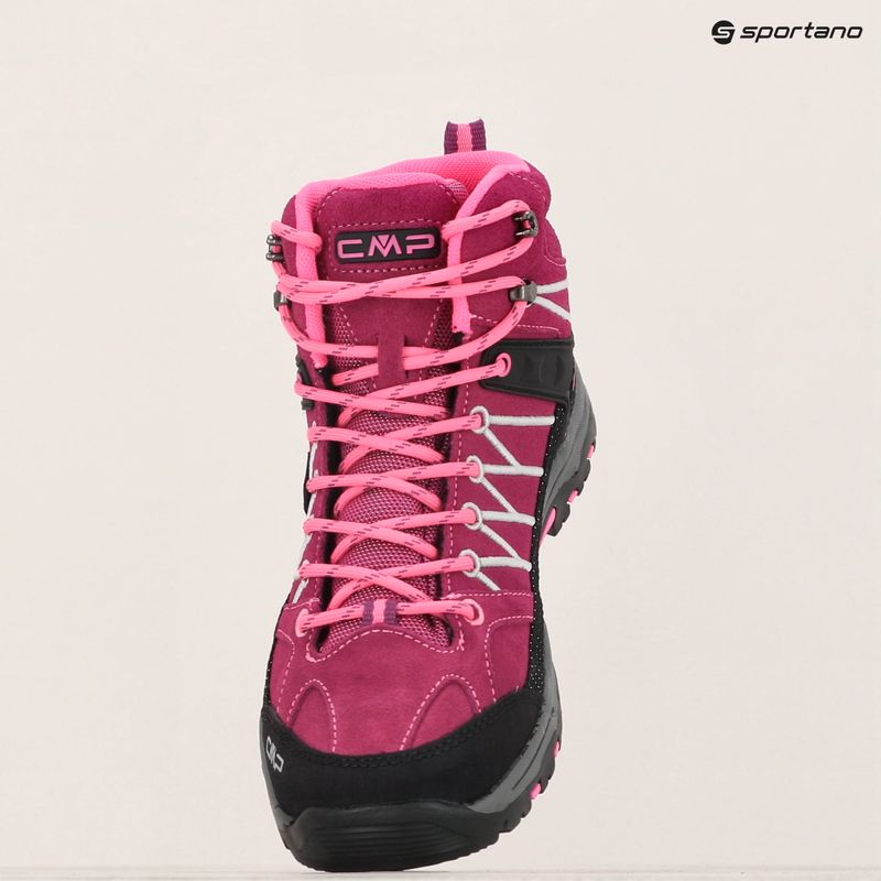 CMP Rigel Mid beere / rosa fluo junior Trekkingstiefel 13