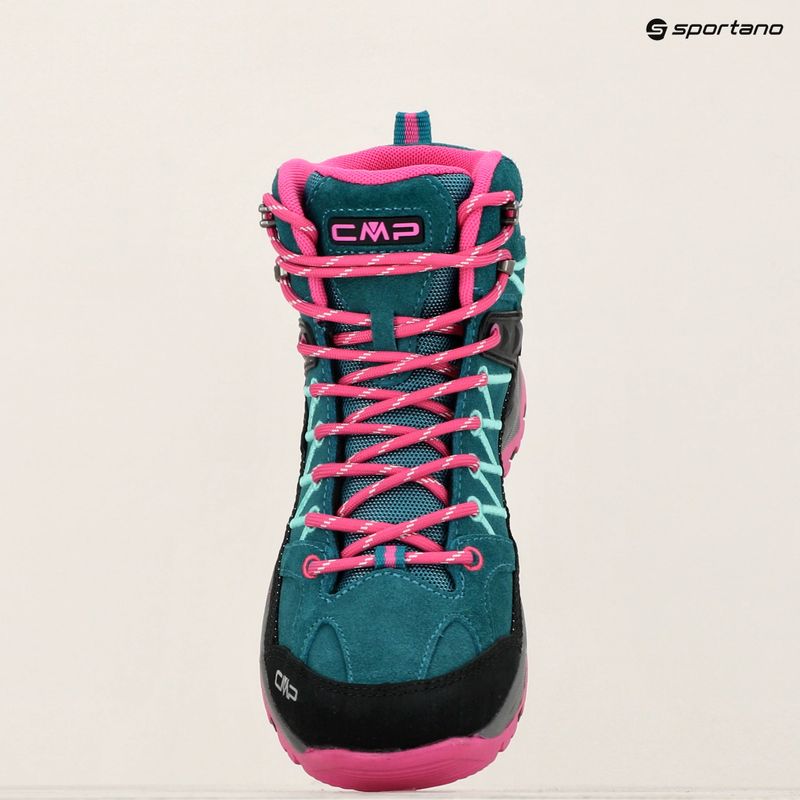 CMP Rigel Mid See / rosa fluo Junior Trekkingschuhe 15