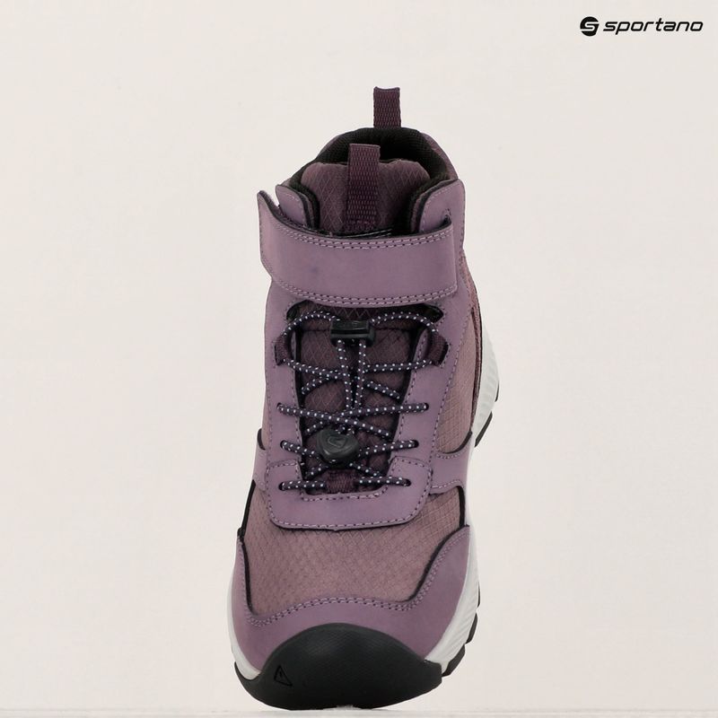 Wanderschuhe Kinder KEEN Skua Mid WP JR black plum/plum perfect 9