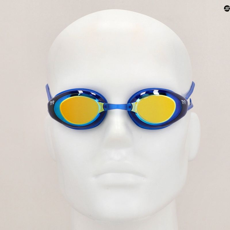 TYR Blackhawk Racing Verspiegelte Schwimmbrille gold/ royal 7