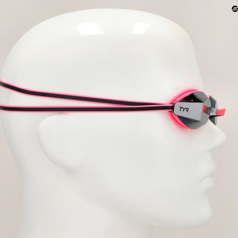 TYR Kinderschwimmbrille Blackops 140 Ev Racing Verspiegelt silber/ rosa/ schwarz 7