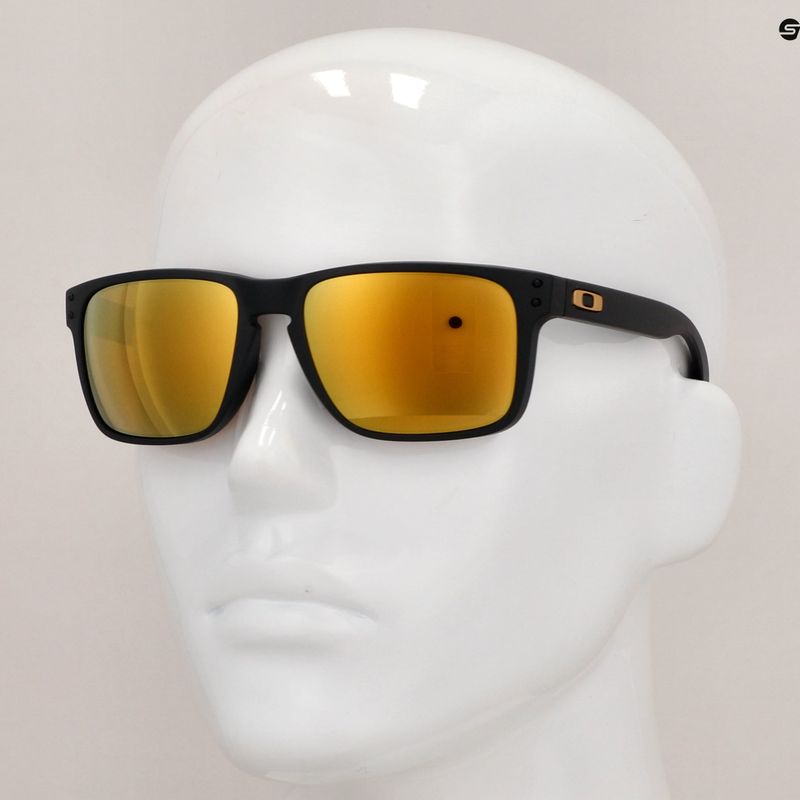 Oakley Holbrook XL mattschwarz/prizm 24k polarisierte Sonnenbrille 10