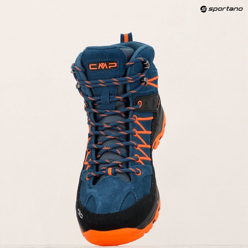 CMP Rigel Mid bluesteel / flame Junior Trekkingstiefel 14
