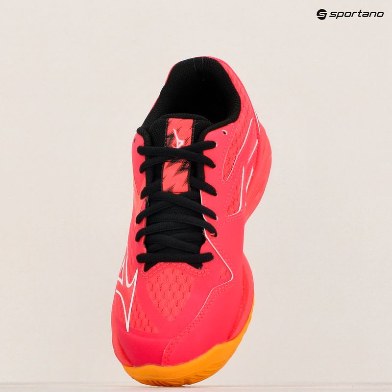 Mizuno Lightning Star Z7 strahlend rot/weiß/karotte curl Kinder Volleyballschuhe 15