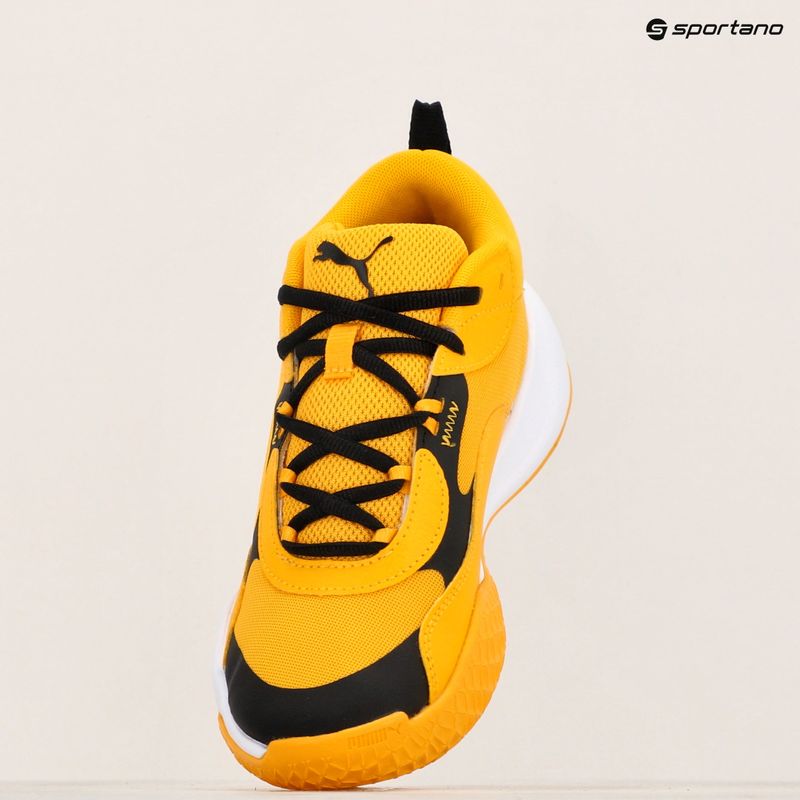 PUMA Playmaker Pro JR Kinder Basketball-Schuhe gelb sizzle/puma blackl 16