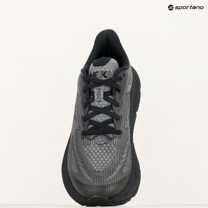 HOKA Clifton 9 schwarz/carbon schwarz Kinder Laufschuhe 9