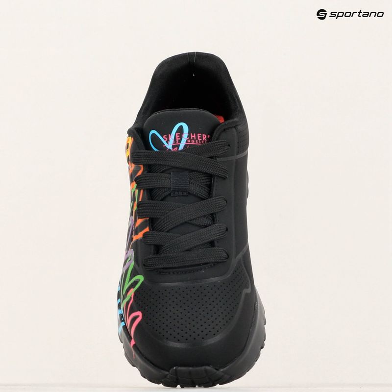 Schuhe Kinder SKECHERS JGoldcrown Uno Lite Spread The Love black/multicolor 11