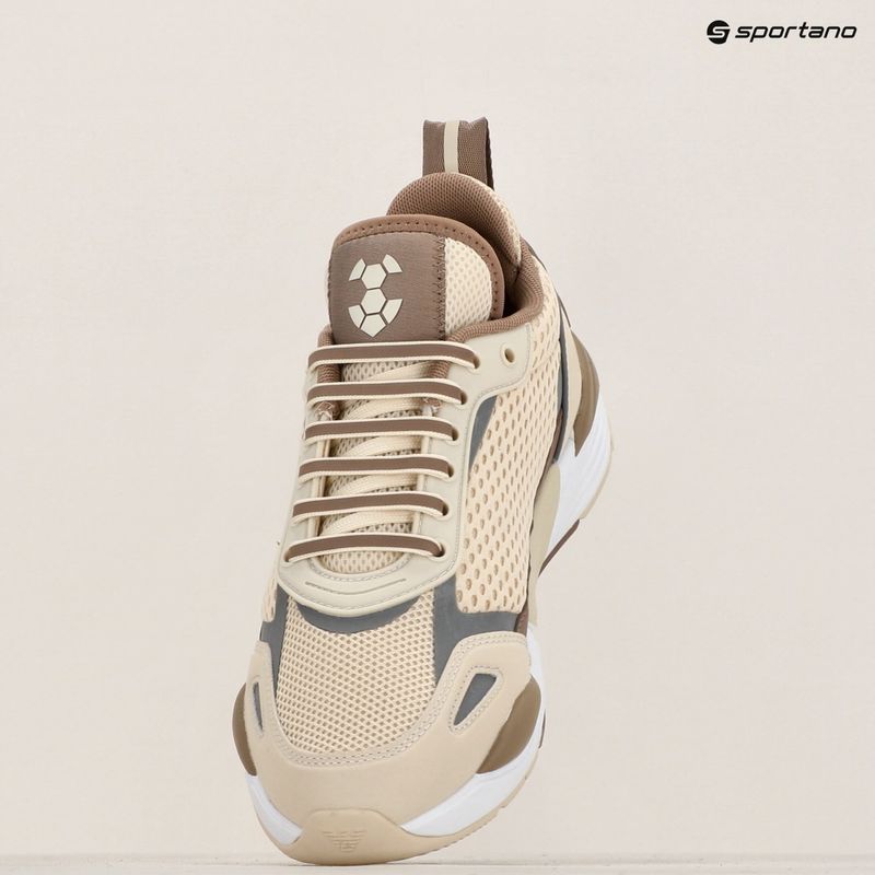 EA7 Emporio Armani Ace Runner Mesh Schuhe whitecap grau/ portabella 16