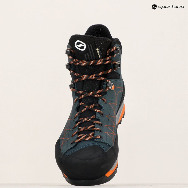 Approach Schuhe  Herren SCARPA Zodiac TRK GTX petrol/rust orange 16