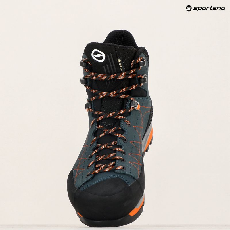 Approach Schuhe  Herren SCARPA Zodiac TRK GTX petrol/rust orange 10
