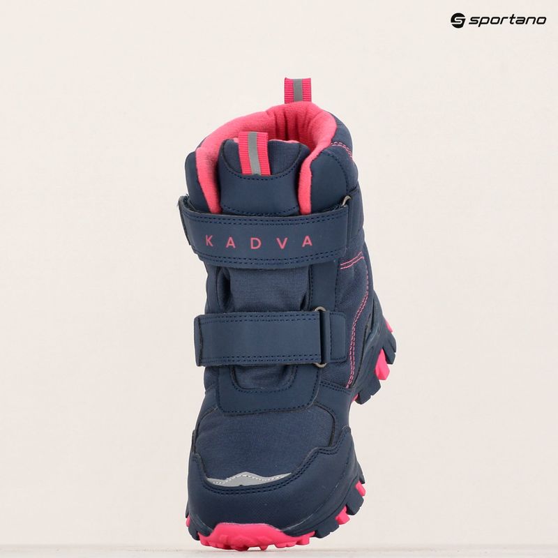 KADVA Kinder Schneestiefel Snowey Mid WP navy blau/fuchsia 13