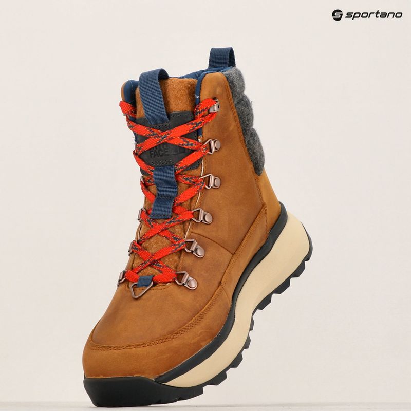 Herren Schneestiefel The North Face Bergen Leather WP timber tan/red 16