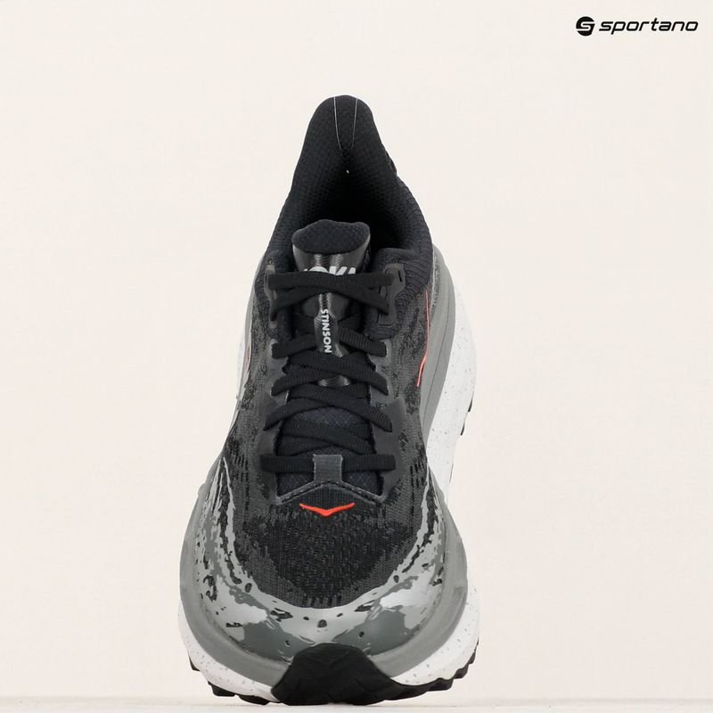 Laufschuhe Herren HOKA Stinson 7 black/outer orbit 9