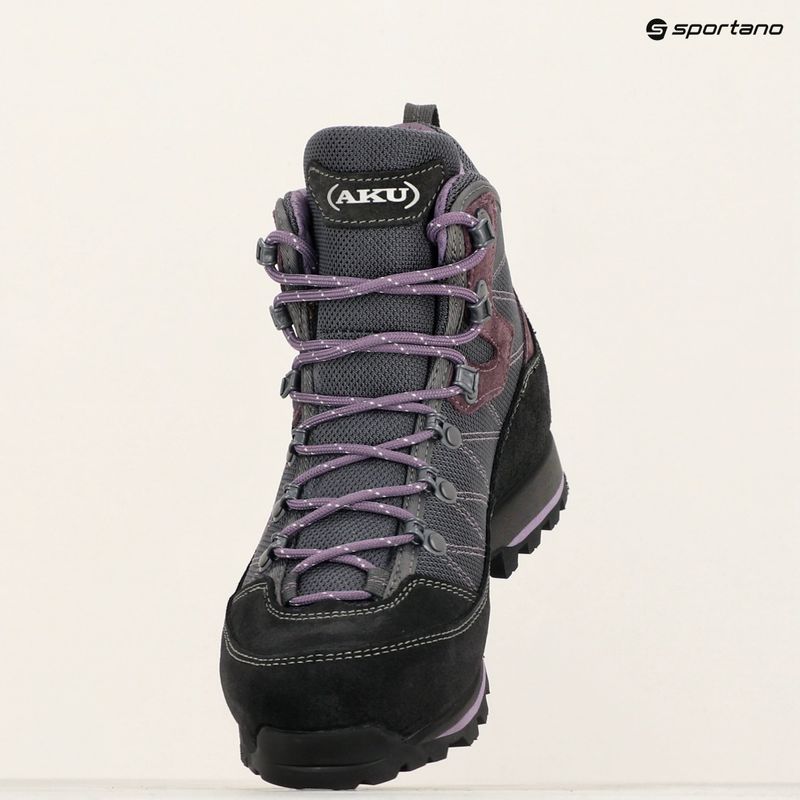 Schuhe Trekking Damen AKU Trekker Lite III Wide GTX anthracite/violet 12