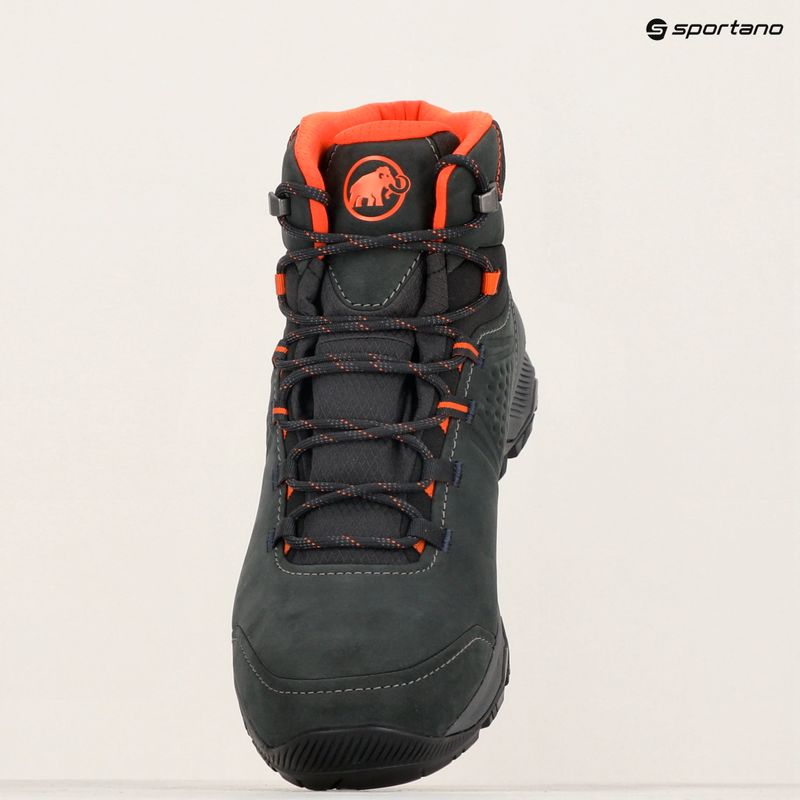 Herren-Trekkingstiefel Mammut Mercury IV Mid GTX schwarz / hot red 19