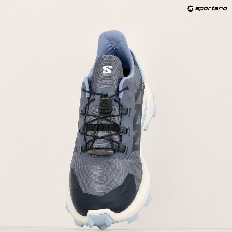 Salomon Supercross 4 Damen Laufschuhe grisaille/weiss/kaschmir blau 18