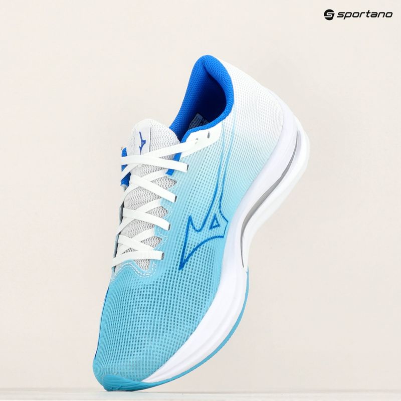 Herren Laufschuhe Mizuno Wave Rebellion Sonic 2 Flussblau/Mugenblau/Weiß 9