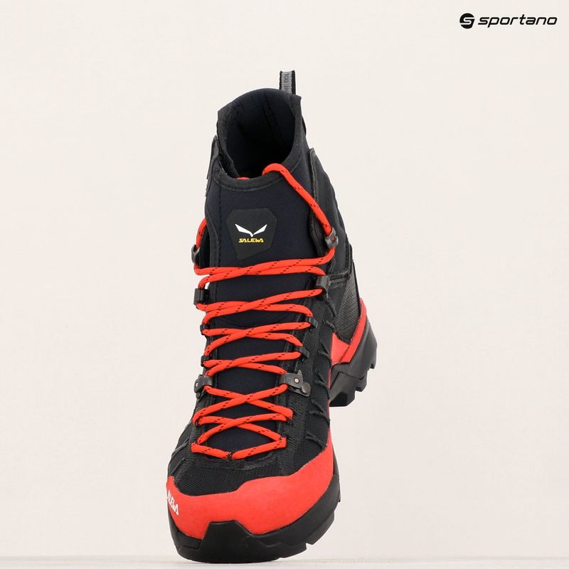 Damen-Trekkingstiefel Salewa Ortles Light Mid PTX flamme/schwarz 10