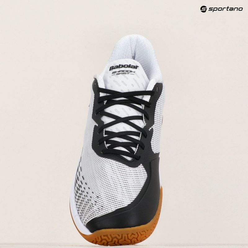 Badminton Schuhe Herren Babolat Shadow Spirit 2 white/ black 15