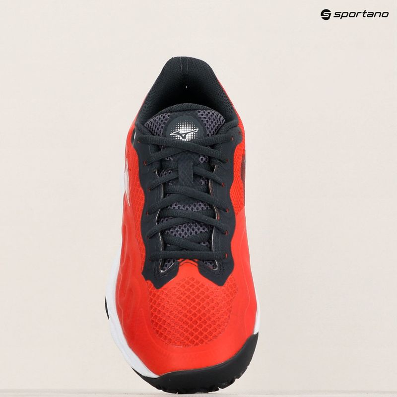 Mizuno Wave Enforce Court Padel salsa/weiß/vulkan Padel Schuhe 11