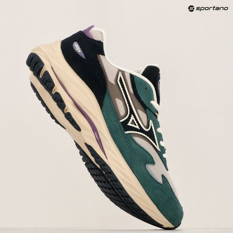 Mizuno Wave Rider Βeta silberne Wolke/Vulkan/Bistro grün Schuhe 16