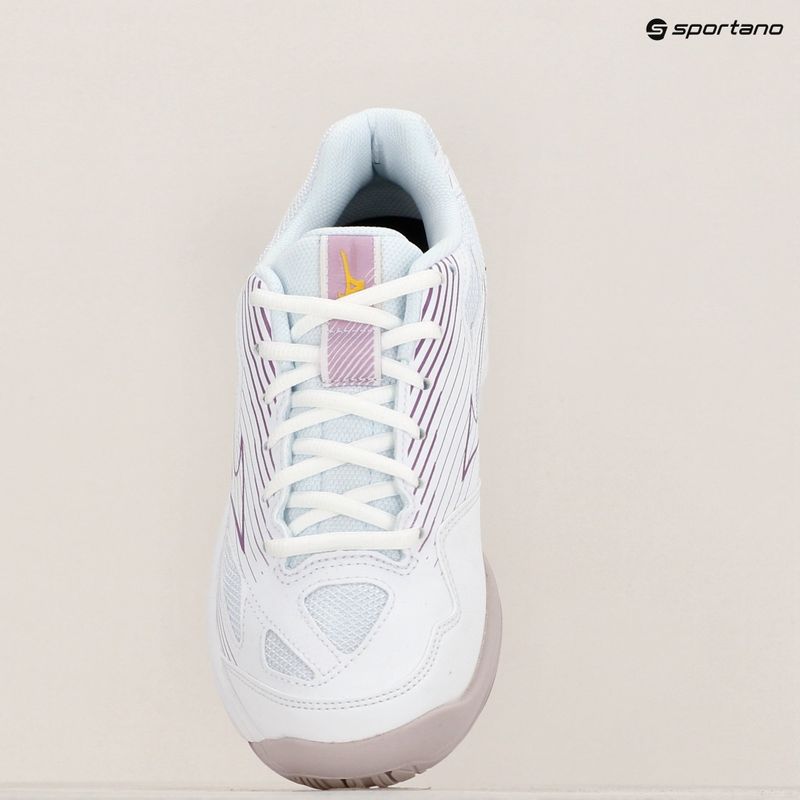 Mizuno Cyclone Speed 4 Volleyball Schuhe weiß/patrician lila/quince 12