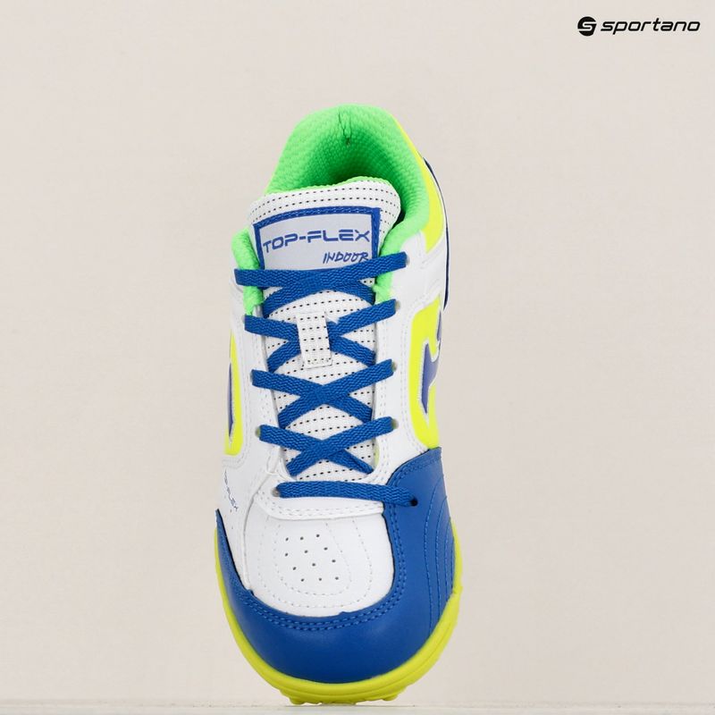 Fußballschuhe Kinder Joma Top Flex TF white/royal blue 11