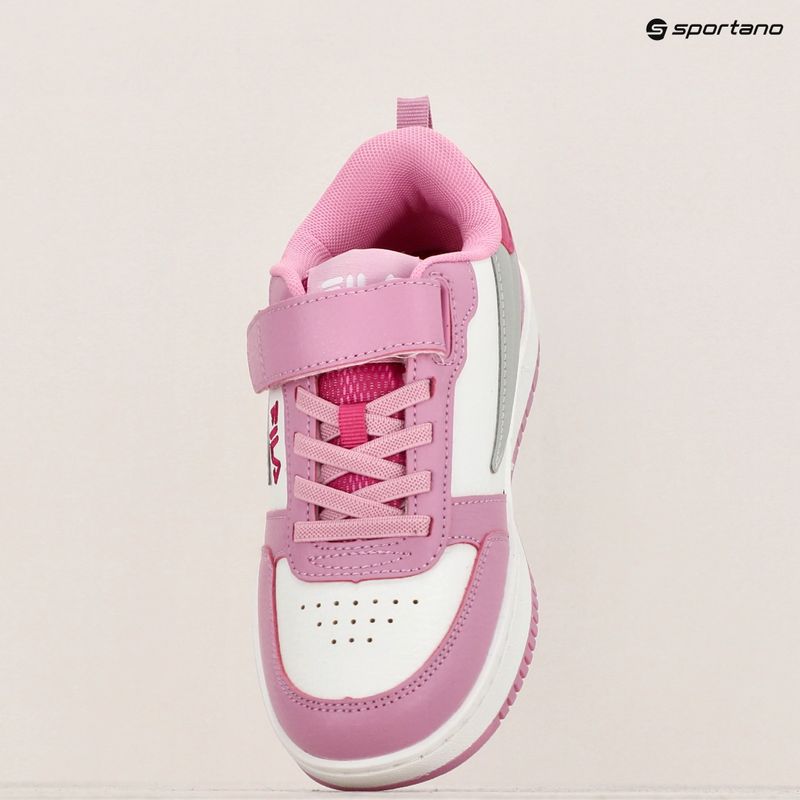 Schuhe Kinder FILA Rega Nf Velcro white/moonlite mauve 16