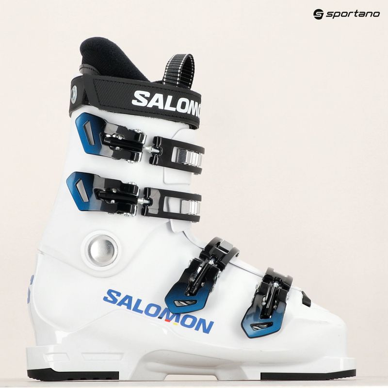 Skischuhe Kinder Salomon S/Race 60T L Jr white/white/process blue 7