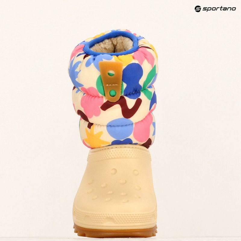 Crocs Classic Neo Puff Geo Formen Schneestiefel Kleinkind shitake/multi 9