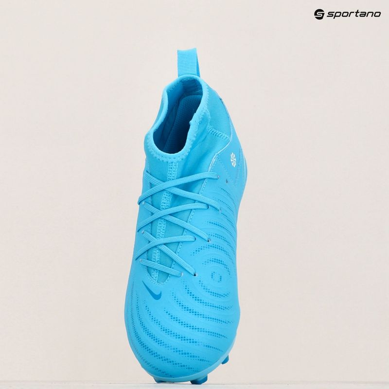 Nike Phantom Luna 2 Academy FG/MG blau fury/weiß Kinder Fußballschuhe 9