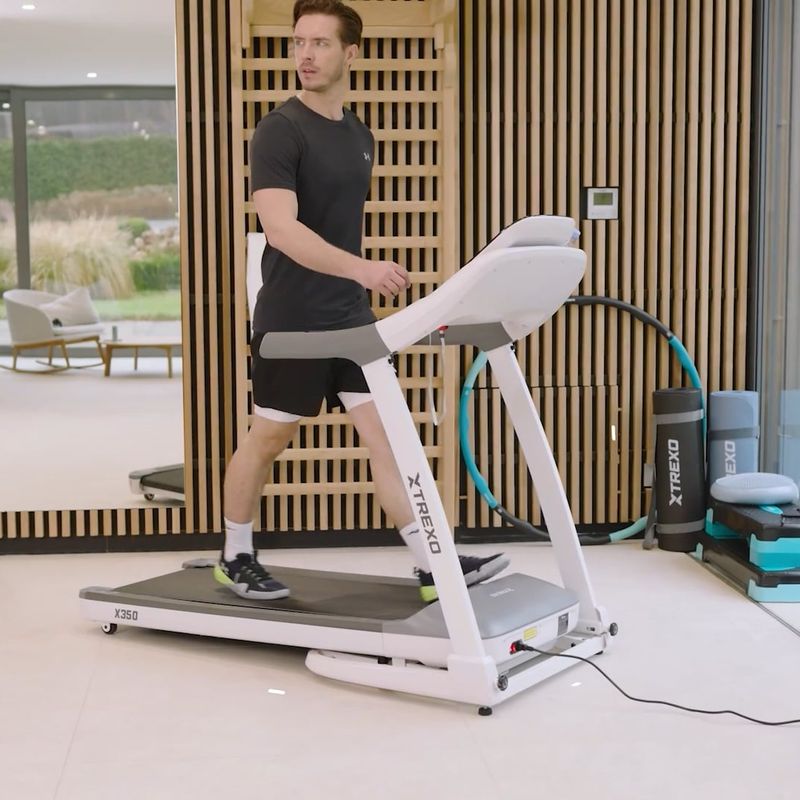 Elektrisches Laufband TREXO TXO-X350-W Weiß 26