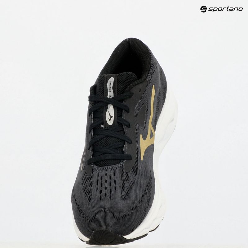 Herren Laufschuhe Mizuno Wave Serene ebony/golden halo/mizuno snow white 9