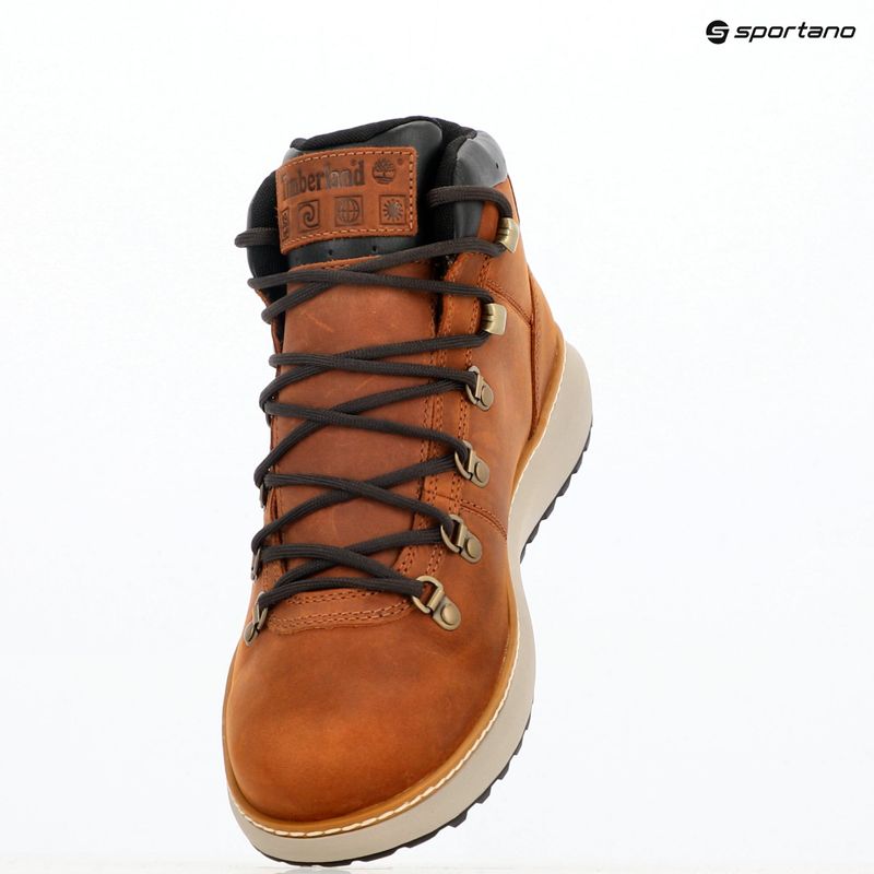 Schuhe Herren Timberland Hudson Road Mid Lace Waterproof Chukka rust full grain 9