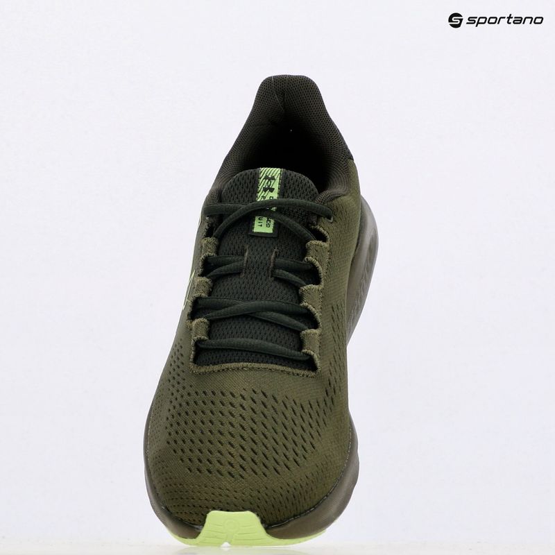 Herren Under Armour Charged Pursuit 3 Big Logo Laufschuhe marine von grün/barock grün 9