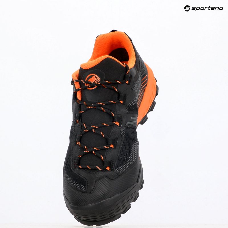 Trekking Wander Schuhe Herren Mammut Ducan II Low GTX black/ dark tangerine 9